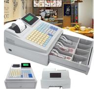 Registrazione di Cassa Elettronica, 81 Keys Cash Register Fino a Small Business, 8 registrazioni di Cassa Commerciale a LED Digitale con cassetto, per Piccole Imprese/Vendita al Dettaglio/Ristorante