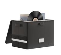 Registrazione Scatola Caso - Caso Di Registrazione | Box Di Archiviazione Con Coperchi E Maniglie Per Preziose Raccolte Di Album | Organizzatore Di Archiviazione Impermeabile E Resistente Al Fuoco Per