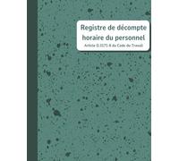 Registre de décompte horaire du personnel