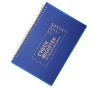 Registro Assegni Bancari 60 Pagine in PP per Personali e Ufficio | Libro Contabile Blu, Organizzazione Dettagliata, Uso Portatile, Carta e Metallo, per Ufficio