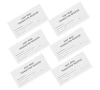 Registro degli Assegni 6 Libri, Carta Bianca, Portatile per Contabilità | Tracciamento Efficiente, Recupero Rapido, Registrazione Ordinata, Confezione da Sei Libri, Formato Bianco