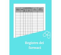 Registro dei farmaci: registro dei farmaci dal lunedì alla domenica | Diario della dose regolare di medicinali soggetti a prescrizione 110 pagine | Dimensioni 8.5 "x 11