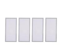 Registro del pavimento magnetico Copri di sfiato forte rete di sfiato in PVC magnetico con design a maglie per la parete del soffitto del pavimento della casa 4 pacchetto 5,5x12 (Bianco)