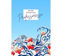 Registro della Professoressa: 12 classi - con agenda mensile e sezioni per argomenti trattati, colloqui con i genitori, valutazioni, consigli di classe