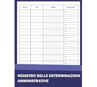 Registro Delle Determinazioni Amministrative: 81 Pagine