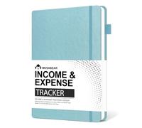 Registro delle entrate e delle spese, A5 contabile, copertina in | Tracciatore di profitti e perdite di 12 mesi, 150 pagine, carta spessa 100 g/m², tasca per ricevute, formato A5