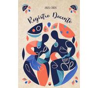 Registro docente: 10 classi - con agenda mensile e sezioni per argomenti trattati, colloqui con i genitori, valutazioni, consigli di classe, copertina rigida