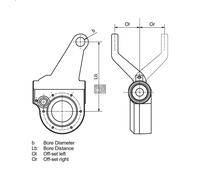 Registro gioco freno DT SPARE PARTS 1.18910 per SCANIA P I 8.867 2004-2019
