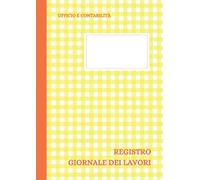 Registro giornale dei lavori: formato 30x21 - 60 pagine doppie numerate