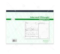 Registro Interventi Chirurgici, 50 Moduli Autocopianti, 225x297mm, Numerati da 1 a 50
