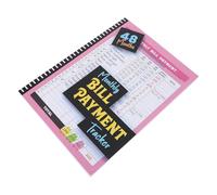 Registro Mensile Bollette e Budget Finanziario, 48 Mesi, Rosa | Layout Spazioso, Controllo Pagamenti e Spese, Carta, Formato Tascabile, per Pianificazione Familiare