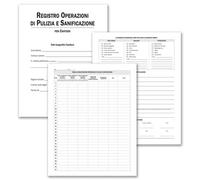 Registro operazioni di pulizia e sanificazione per cantieri Data Ufficio