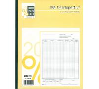Registro Prima Nota IVA Corrispettivi E2102A 25 Moduli a 2 copie - kit 3 pezzi