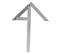 Regla Centradora in Acciaio Inox, Lunghezza Freccia 130mm, Scala 150mm - Strumento Preciso e Durevole, Facilita la Centratura per Lavori di Falegnameria e Tornitura