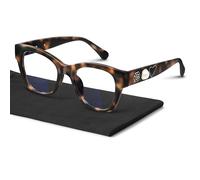 Reglaaly Occhiali con blocco della luce blu per donne e uomini, occhiali oversize per donne, occhiali da vista per computer, lavoro e gaming, A03-leopardo, M