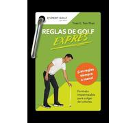 Reglas de golf EXPRÉS: Formato impermeable para colgar de la bolsa