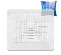 Règle de courtepointe en acrylique transparent - Accessoire indispensabile pour quilters | Échelle précise pour la coupe et l'alignement des tissus, parfaite pour réaliser des motifs d'oies volantini