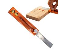 Règle De Niveau - Outil De Mesure De Précision Magnétique | Règle De Marquage Du Bois En D'aluminium Et Acier Inoxydable Avec Niveaux À Bulles Intégrés Pour Meubles De Maison, Armoires, Étagèr