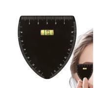 Règle Sourcils Acier Réutilisable - Outil Tatouage Précis pour Maquillage - Gabarit Sourcils Portable pour Salon, Maison et Voyage, Guide Guide Arche Cosmétique.