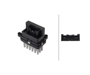 Regler Per Blower Interno 12 V 4-Pin HELLA Adatto Per u.a. FORD FOCUS