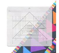 Règles de courtepointe d'oies volant - Outil de coupe en acrylique transparent | Règle de quilting avec marquages précis, idéale pour les motifs d'oies volant et la coutur précise