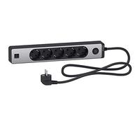 Regleta 5 tomas 1,5 m 2 USB Neg. Al.