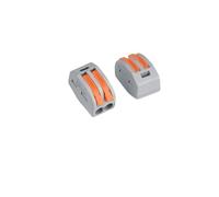 Regleta Conexion Rapida, Conexion Electrica 2 Polos, Ø 4 mm. 32 A, Paquete 24 Unidades