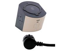 REGLETA LEGRAND 694500 CON CARGA INALÁMBRICA 2 TOMAS DE CORRIENTE 1 USB A 1 USB TIPO C TOPO Y NEGRO