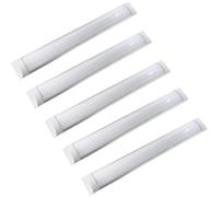 Reglette LED JANDEI Slim 1200mm 6000K Alluminio Bianco Pack 5 Unità