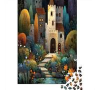 Regno di pace, castello, giardinoPuzzle 1000 Pezzi Per Adulti, Giochi Educativi38x26cm/1000pcs