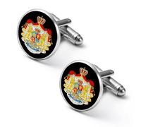 Regno di Romania Stemma Gemelli alla moda Gemelli divertenti da uomo Accessori per camicie per affari Matrimonio