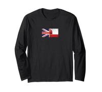 Regno Unito & Bandiere di Gibilterra - British Gibraltarian Maglia a Manica