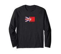 Regno Unito & Hong Kong Bandiere - British Hong Konger Maglia a Manica
