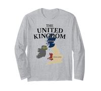 Regno Unito Isole Britanniche Scozia Galles Inghilterra Regno Unito Mappa Maglia a Manica