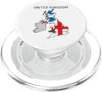 Regno Unito Isole Britanniche Scozia Galles Inghilterra Regno Unito Mappa PopSockets PopGrip per MagSafe