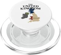 Regno Unito Isole Britanniche Scozia Galles Inghilterra Regno Unito Mappa PopSockets PopGrip per MagSafe