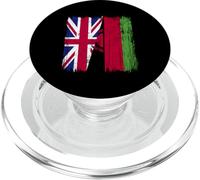 Regno Unito Malawi Half Flag British Malawi Jersey PopSockets PopGrip per MagSafe