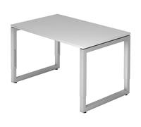 REGO 12 S | Scrivania - 120x80 Grigio/Argento regolabile in altezza