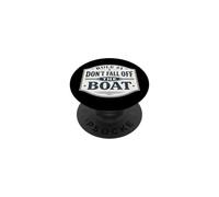 Regola #1 Non cadere dalla barca Divertente Crociera Vela Pesca PopSockets PopGrip Adesivo