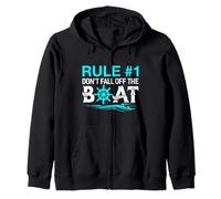 Regola #1 Non Cadere Fuori dalla Maglia Barca Crociera Felpa con Cappuccio