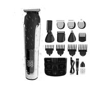 INF Tagliacapelli 5 in 1 impermeabile, senza fili e versatile, Lama sicura e affilata, Innocuo per pelle e capelli, Pratica ricarica USB, Con display a LED