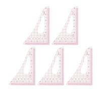 Regola della curva triangolare trasparente modello multifunzione righelli di cucito impostati pratici per i principianti