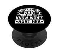 Regola dello zio Ciò che la mamma non sa non farà del male a suo zio PopSockets PopGrip Adesivo