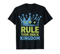 Regola Il Tuo Snack Kingdom Crown Design Maglietta
