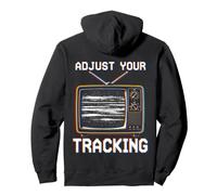Regola Il Tuo Tracking Gen X VHS Retro Felpa con Cappuccio