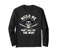Regola n. 1 Non cadere dalla crociera in barca Pirate Party Maglia a Manica