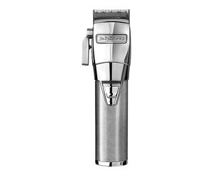 REGOLABARBA BABYLISS CHROMFX CORDLESS CLIPPER 120 Min Autonomia, 8 pettini distanziatori, 5 livelli di taglio, Wet & Dry, Accumulatore, autonomia 120 Min., Cromo