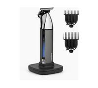 BaByliss Super-X Metal Regolabarba - Regolabarba professionale con lama a T Skeleton in acciaio giapponese, display digitale, batteria al litio, 5 ore di autonomia cordless, impermeabile, T996E