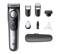 Braun Trimmer Barba Series 9, + 7 Strumenti Barbiere, 52 Lunghezze, ProBlade, BT9520, Cromo