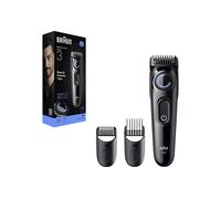 Regolabarba BRAUN SERIES 3 BT 3520, 40 impostazioni di lunghezza a intervalli 0,5mm, 2 pettini e 1 spazzola per la pulizia, 50 min autonomia